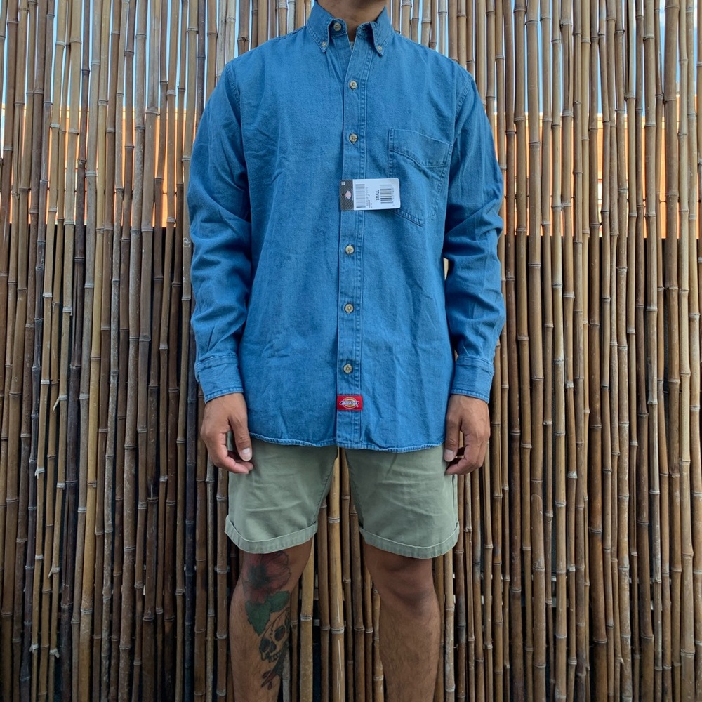 Brand new dickies denim shirt sz S
